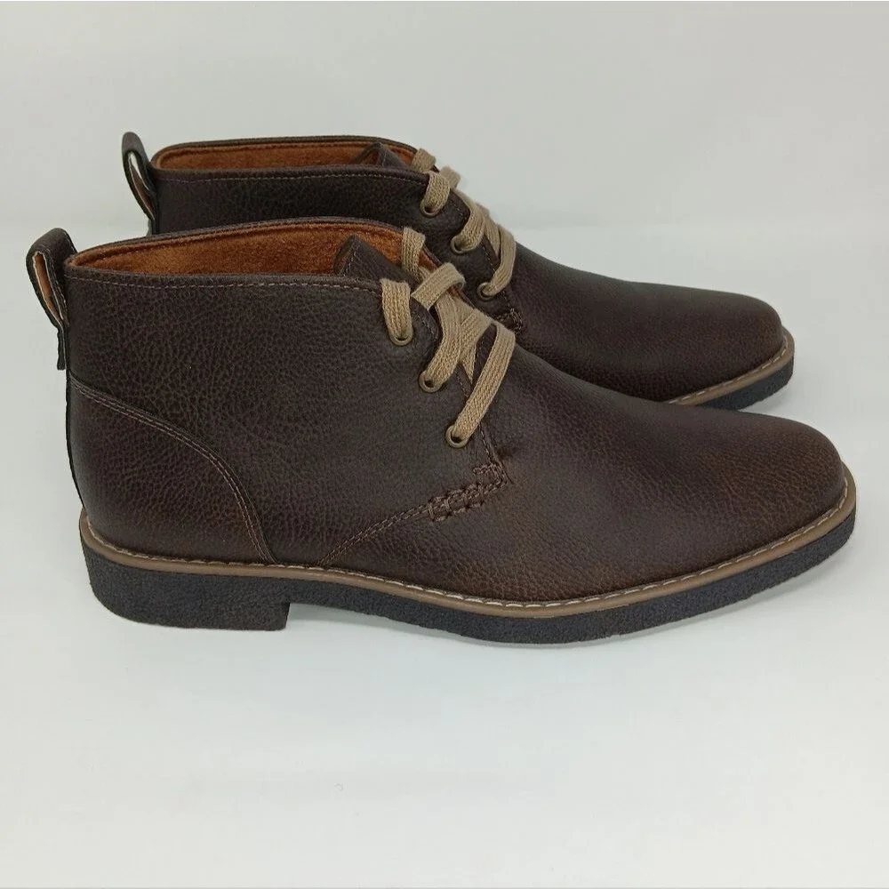 DEER STAGS Men’s Dark Brown Freeport Chukka Boots Size 8.5 Classic Versatile